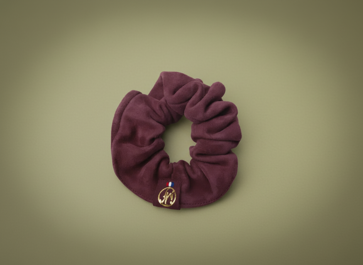 Scrunchie en cuir