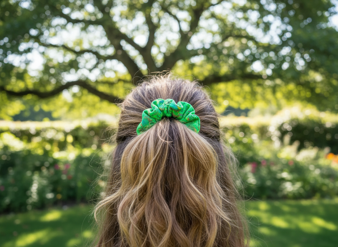 Scrunchie en cuir